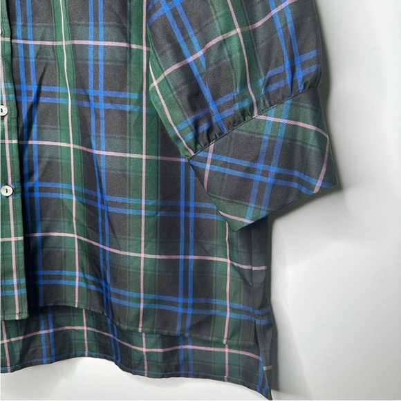 Tuckernuck + Pomander Place Adair Poplin Shirt | Button Up | Tartan Plaid | M - Picture 8 of 13